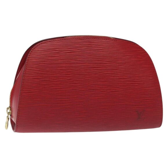 LOUIS VUITTON Epi Dauphine MM Pouch Red M48457 LV Auth th5640 - Picture 1 of 16
